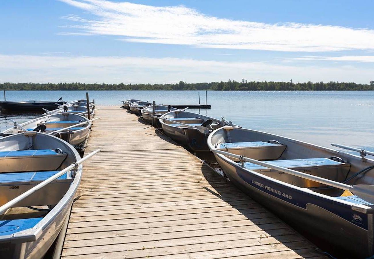 Ferienhaus in Väckelsång - Ferienhaus mit Seeblick, Pool und Boot in Småland